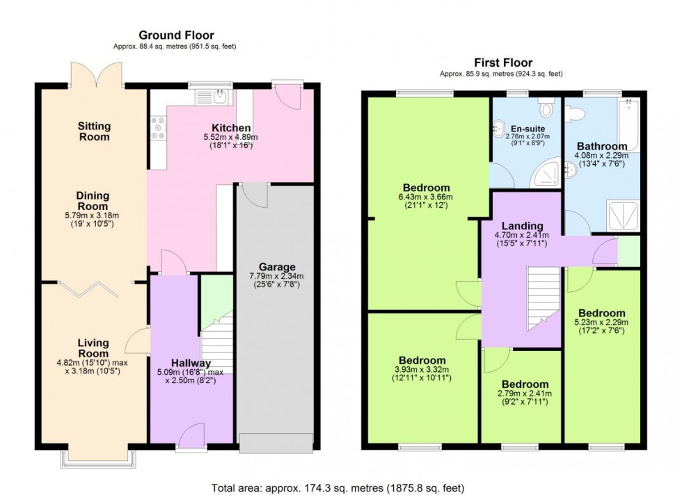 Floorplan for Hampton Road, West Bridgford, Nottingham