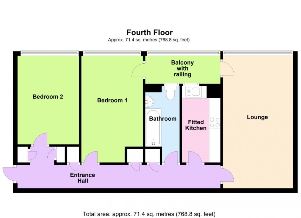 Floorplan for Wilford Lane, West Bridgford, Nottingham