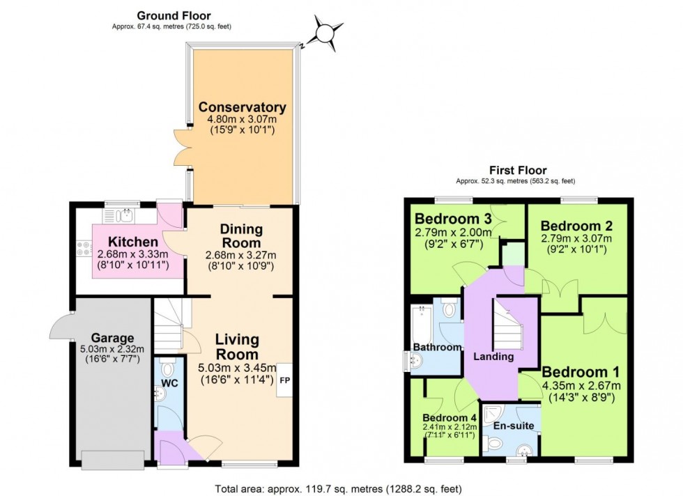 Floorplan for Ashness Close, Gamston, Nottingham