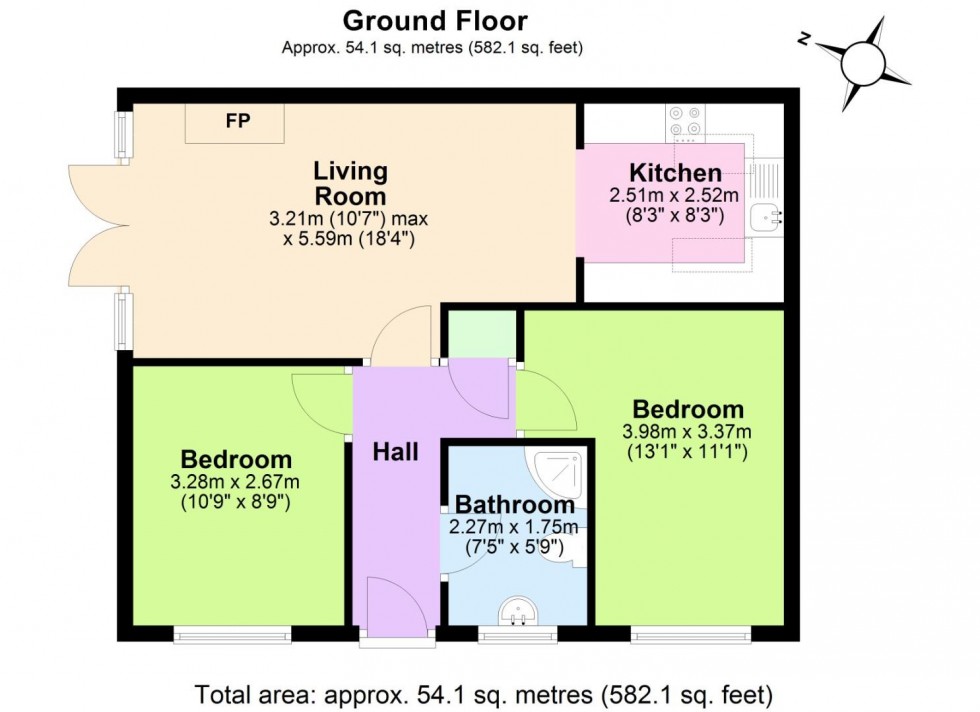 Floorplan for Marlborough Court, West Bridgford, Nottingham