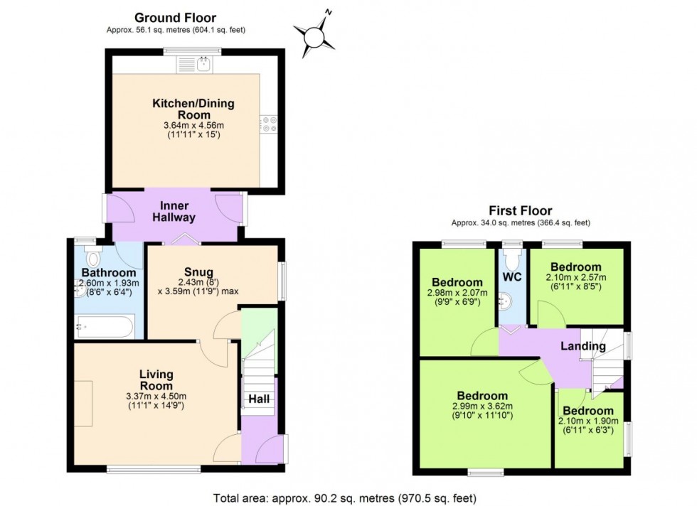 Floorplan for Broxtowe Lane, Nottingham