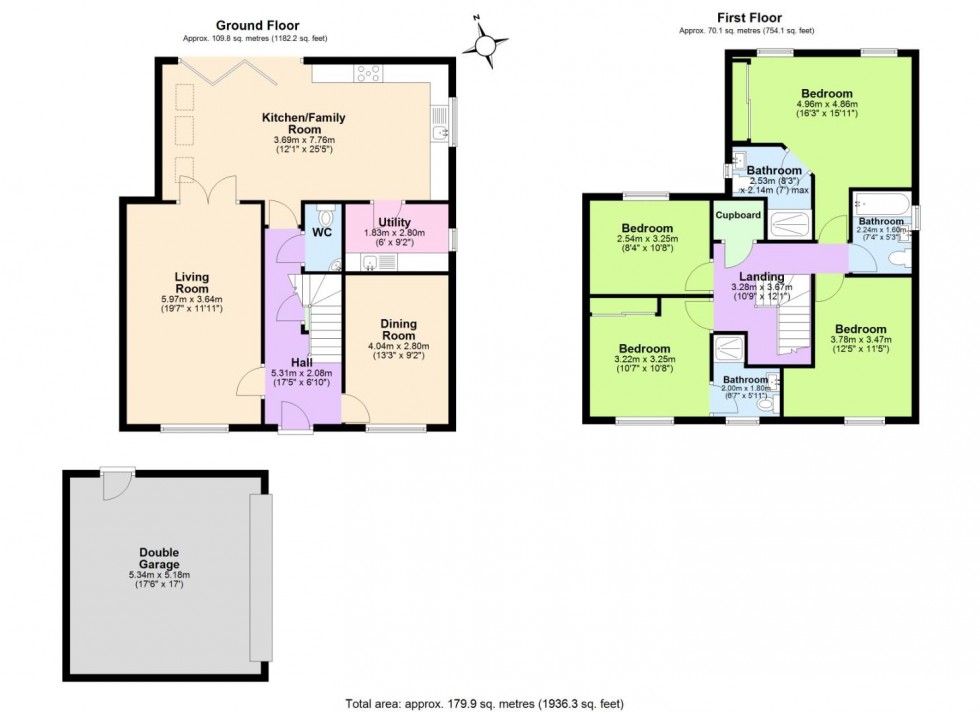 Floorplan for Blackbird Crescent, Edwalton, Nottingham