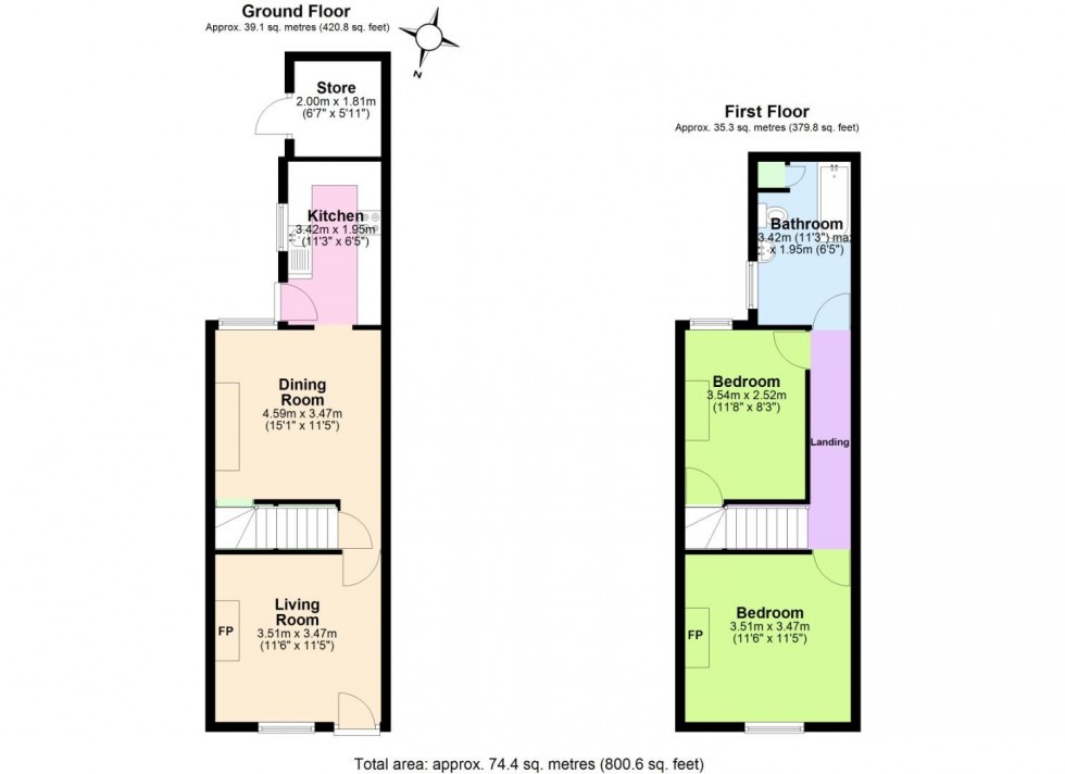 Floorplan for Highfield Grove,, West Bridgford, Nottingham