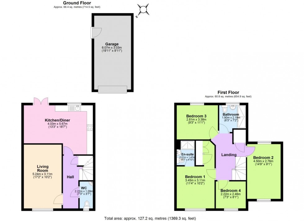 Floorplan for Goose Pen Lane, Ashby-De-La-Zouch