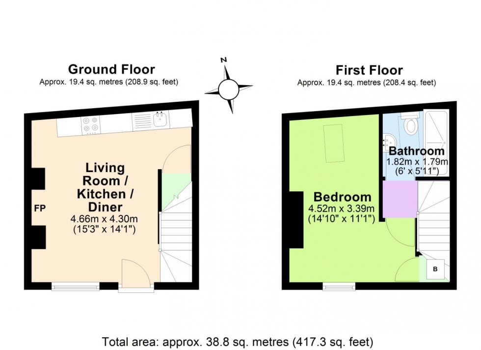 Floorplan for Upper Church Street, Ashby-De-La-Zouch