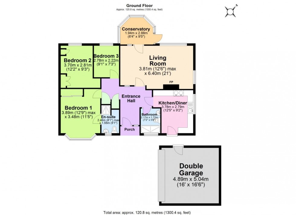 Floorplan for Cambrian Way, Ashby-De-La-Zouch