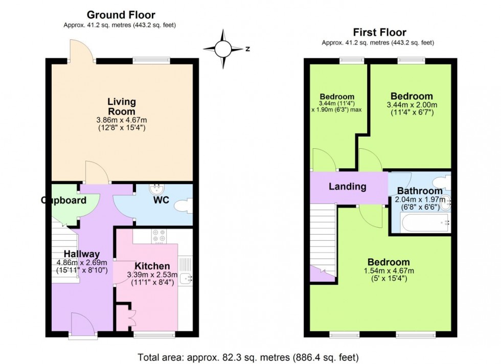 Floorplan for Bartholomew Close, Edwalton, Nottingham