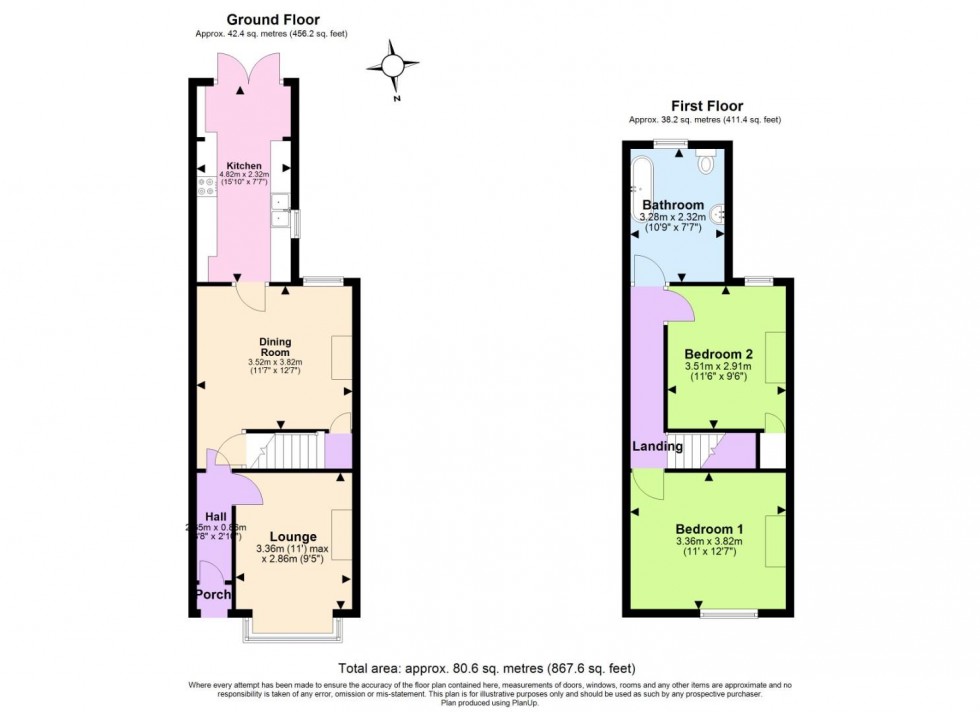 Floorplan for Manvers Road, West Bridgford, Nottingham