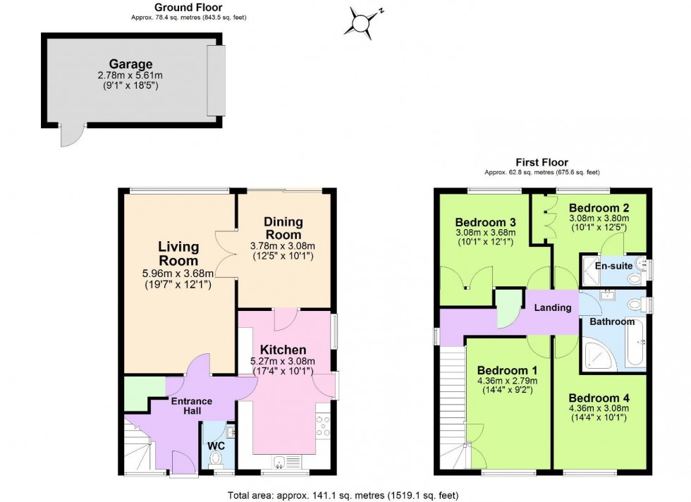 Floorplan for Pennine Way, Ashby-De-La-Zouch
