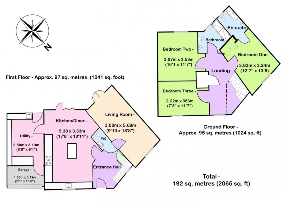 Floorplan for Dennis Way, Measham