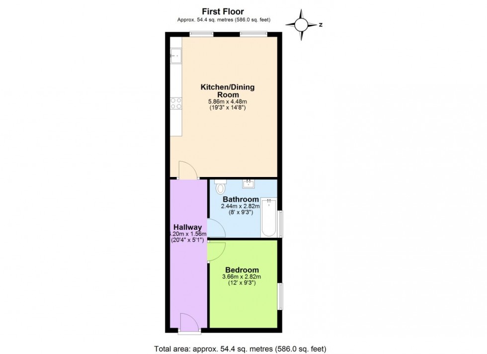 Floorplan for Smisby Road, Ashby-De-La-Zouch