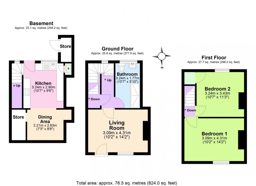 Floorplan for Granville Street, Woodville, Swadlincote