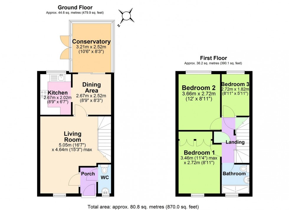 Floorplan for Balmoral Close, Tamworth