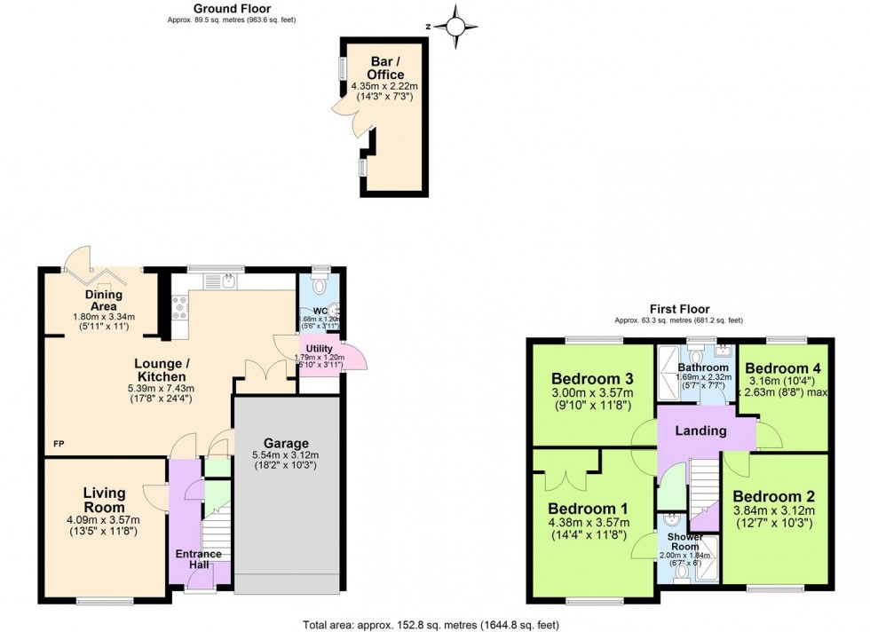 Floorplan for Ragley Close, Tamworth