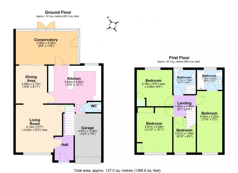 Floorplan for The Downs, Nottingham