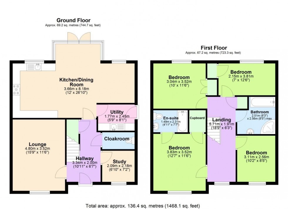 Floorplan for Elwin Grove, Radcliffe On Trent, Nottingham