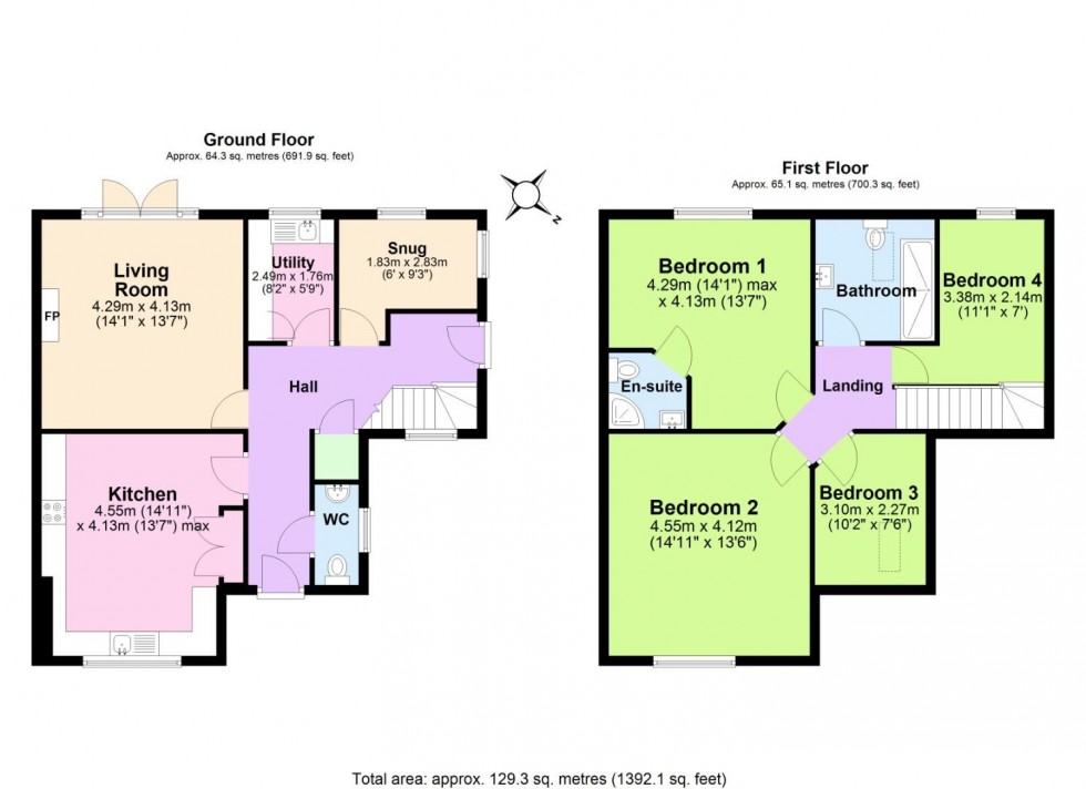 Floorplan for Mount Road, Castle Gresley, Swadlincote