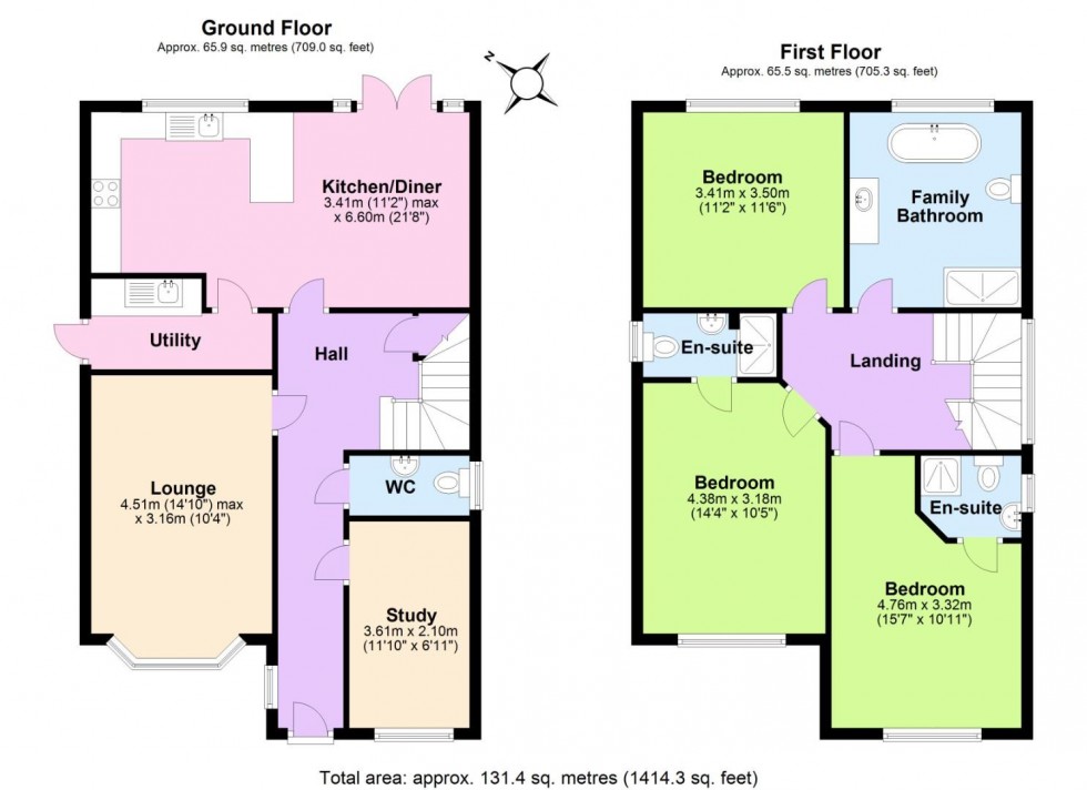 Floorplan for Edwald Road, Edwalton, Nottingham