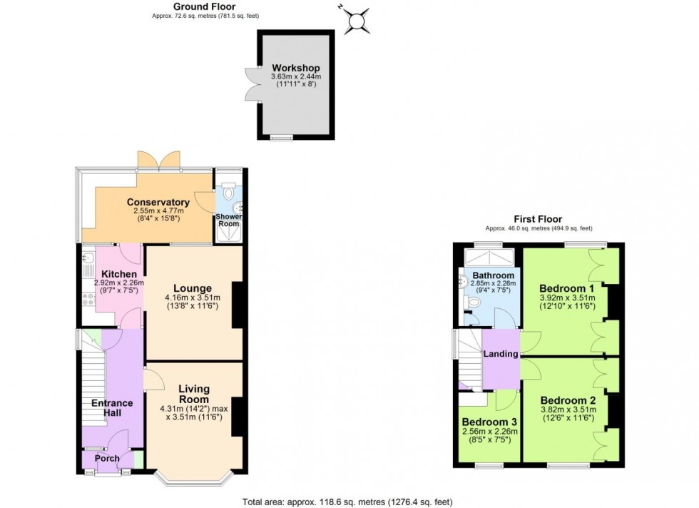 Floorplan for Acresford Road, Overseal, Swadlincote