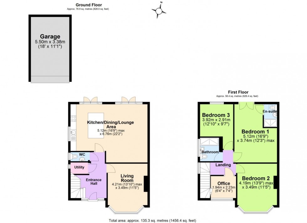 Floorplan for Eton Road, West Bridgford, Nottingham