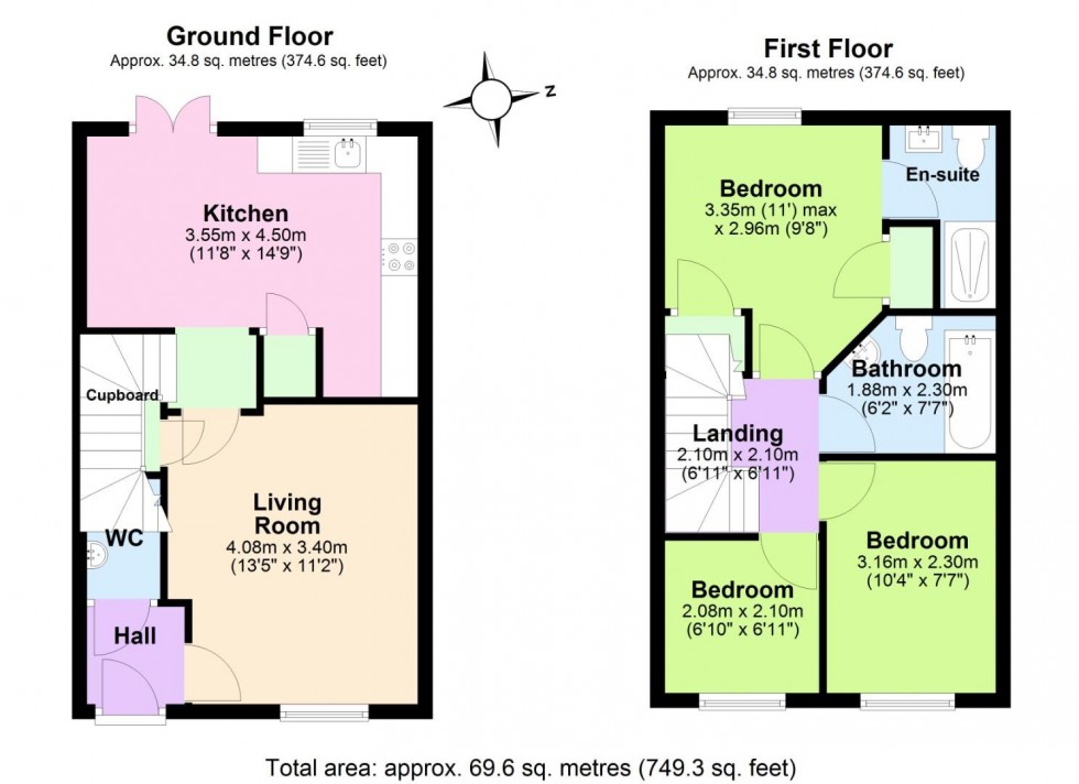 Floorplan for Goose Pen Lane, Ashby-De-La-Zouch