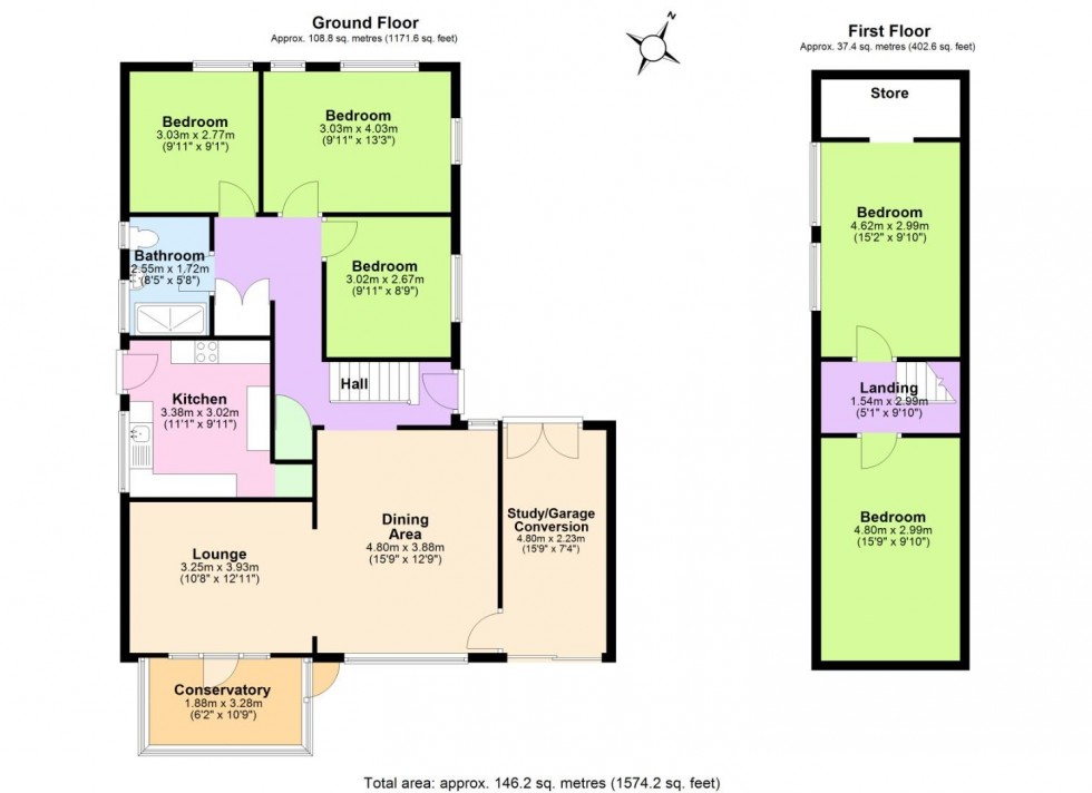 Floorplan for Maurice Drive, Nottingham