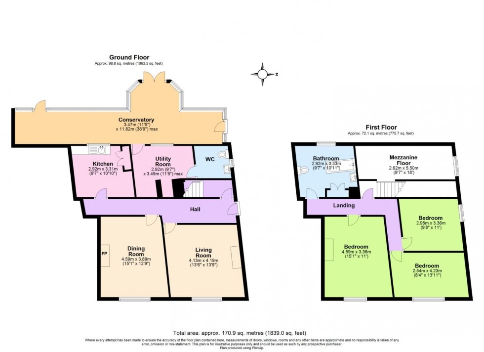 Floorplan for The Moor,  Coleorton