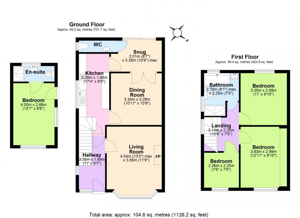 Floorplan for Cavendish Way, Mickleover, Derby