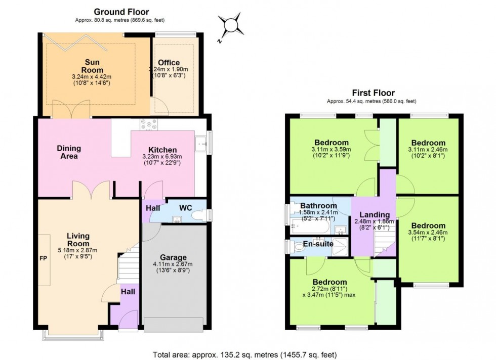 Floorplan for Maythorn Close, West Bridgford, Nottingham