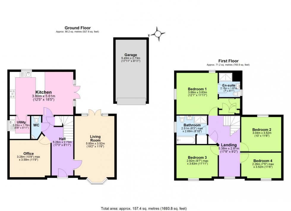 Floorplan for Flora Lane, Measham