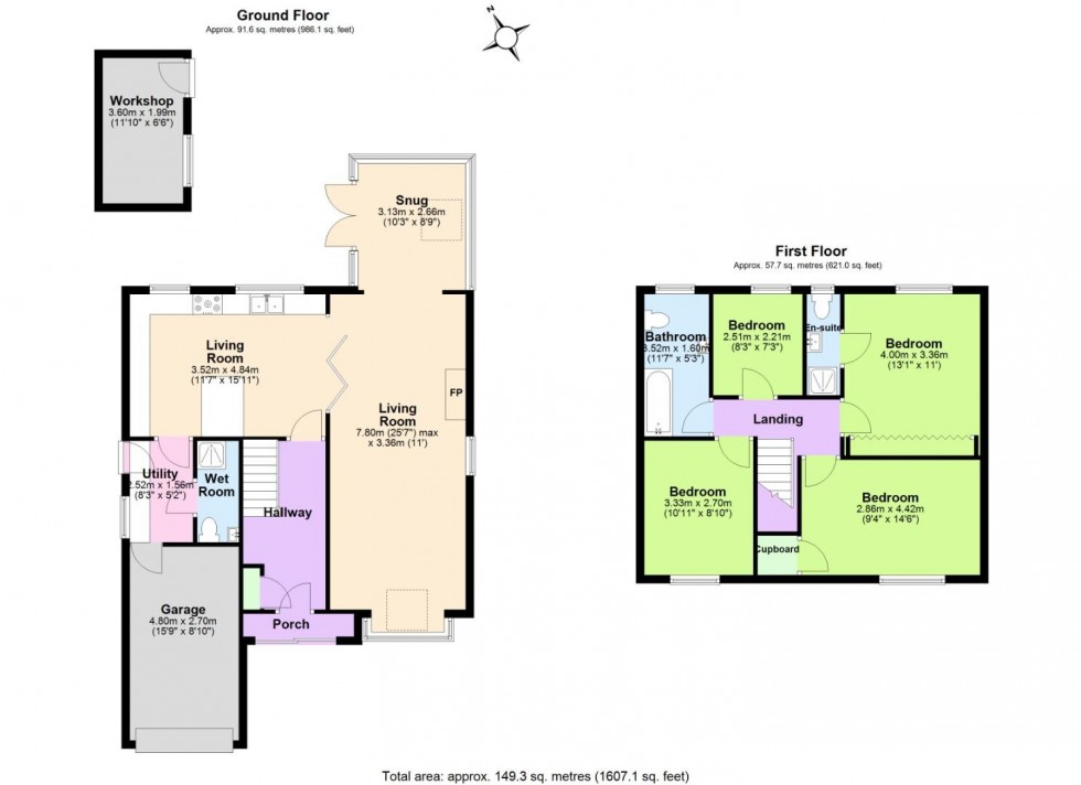Floorplan for Church Lane, Whitwick