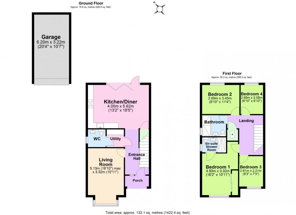 Floorplan for Jade Close, Swadlincote