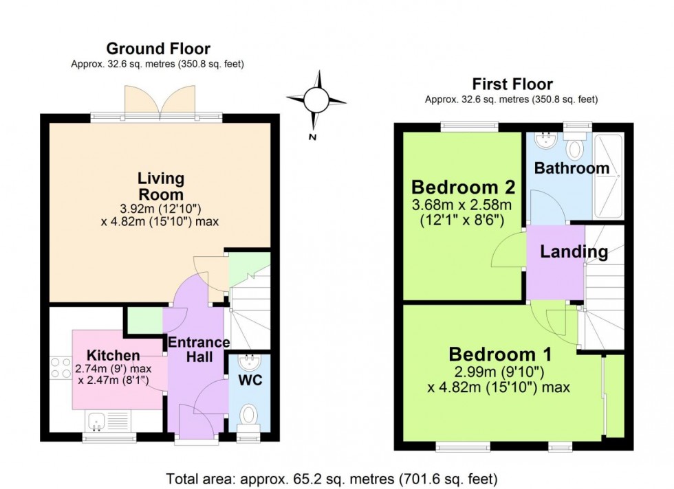 Floorplan for Ferny Close, Overseal, Swadlincote