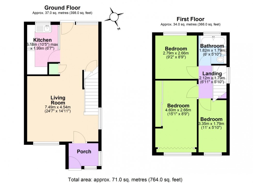 Floorplan for Mount Pleasant, Keyworth