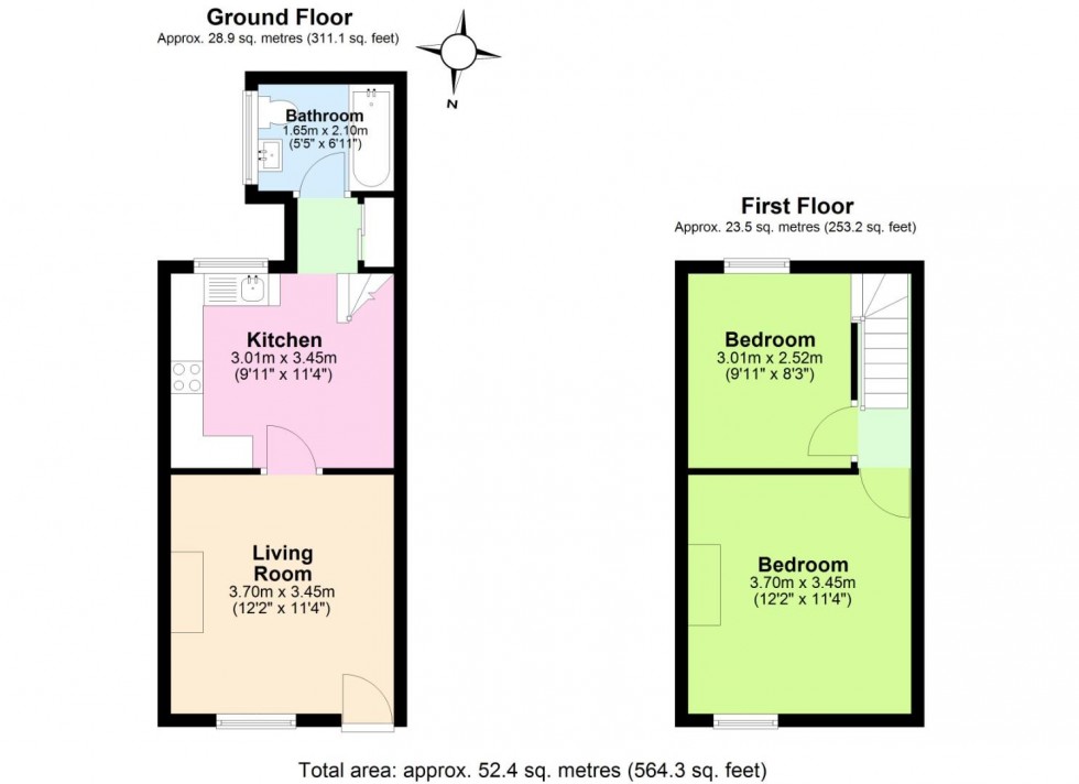 Floorplan for Clumber Road, West Bridgford, Nottingham