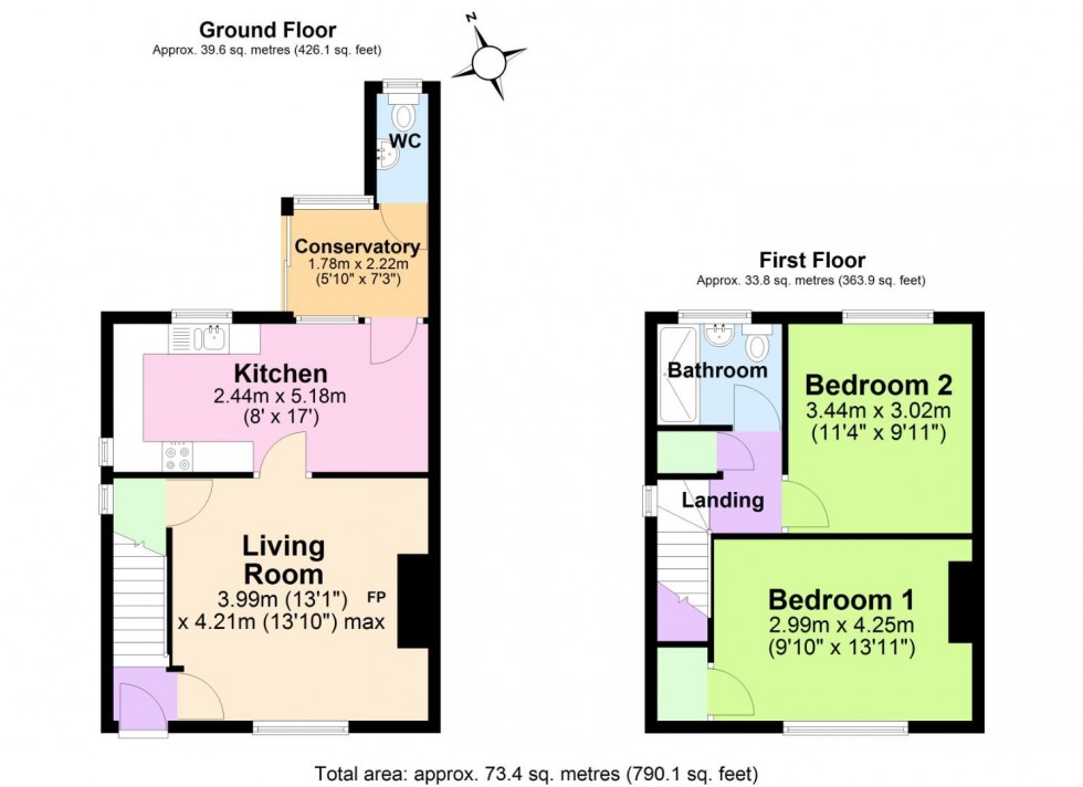 Floorplan for Elms Road, Coton-In-The-Elms, Swadlincote
