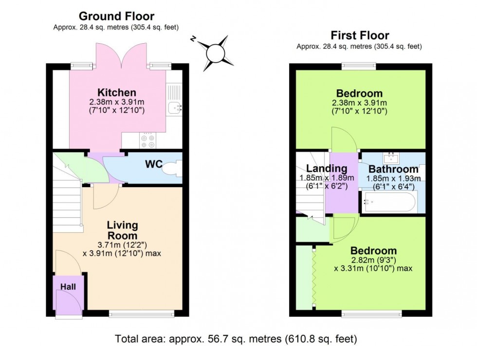 Floorplan for Hornbeam Close, Edwalton, Nottingham