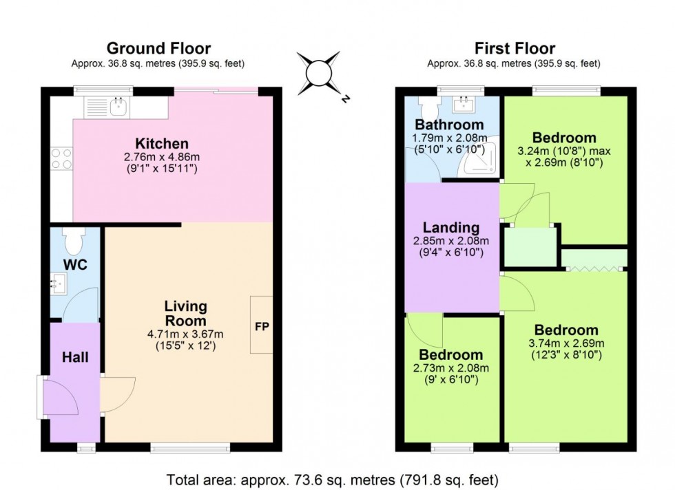 Floorplan for Northwold Avenue, West Bridgford, Nottingham