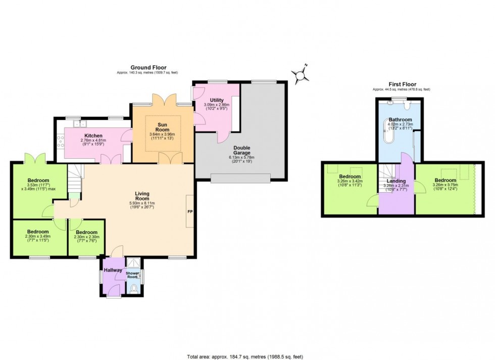 Floorplan for Browns Lane, Stanton-On-The-Wolds, Keyworth, Nottingham