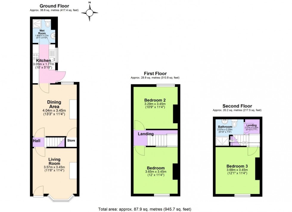 Floorplan for Wilford Crescent West, Nottingham