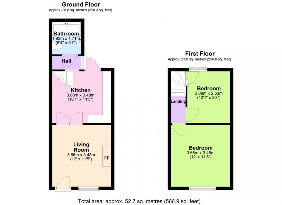 Floorplan for Clumber Road, West Bridgford, Nottingham