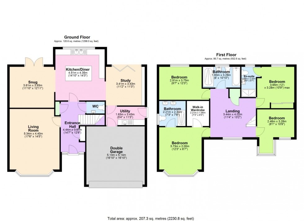 Floorplan for Wilson Avenue, Keyworth, Nottingham