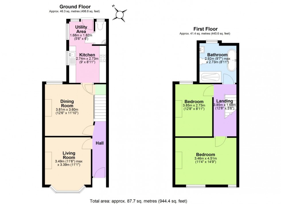 Floorplan for Exchange Road, West Bridgford, Nottingham