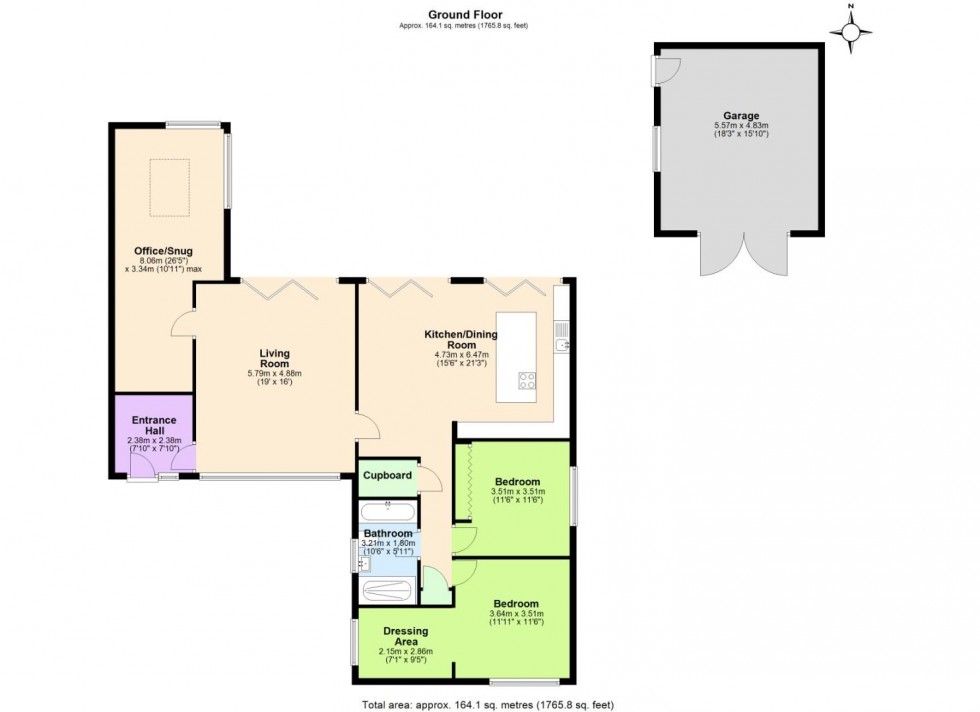 Floorplan for Burnside Grove, Tollerton, Nottingham
