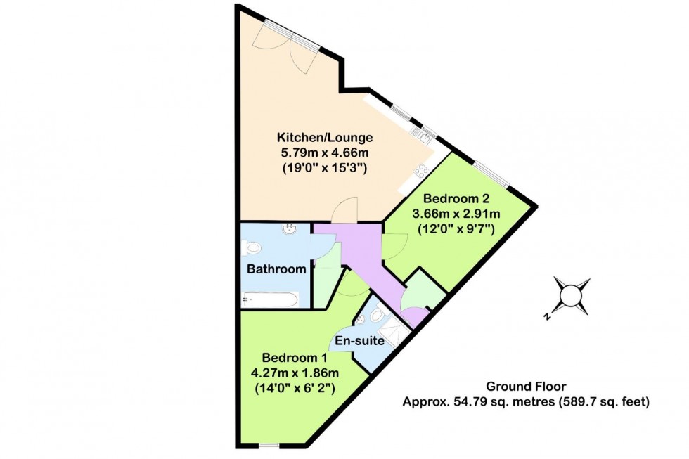 Floorplan for Waterside Close, Wolverhampton