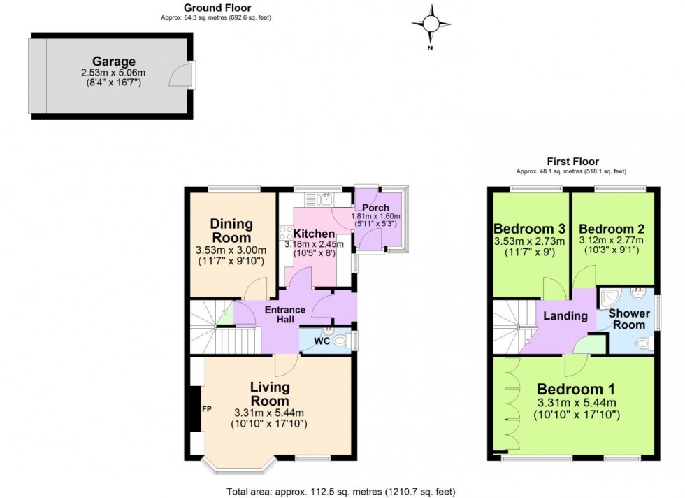 Floorplan for Main Street, Newhall, Swadlincote