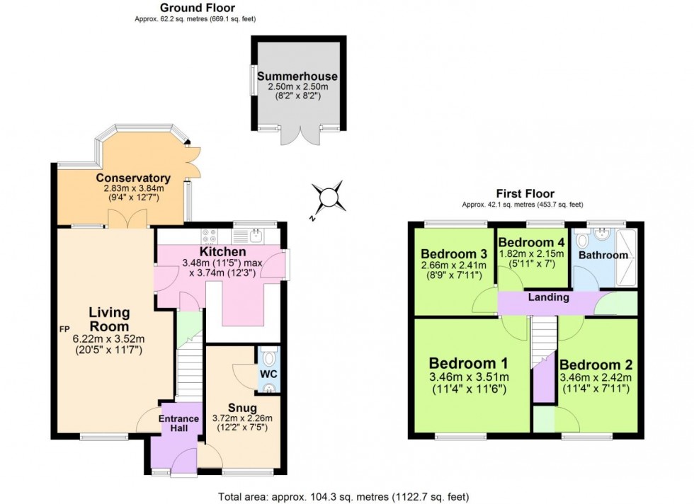 Floorplan for Sandhills Close, Measham, Swadlincote