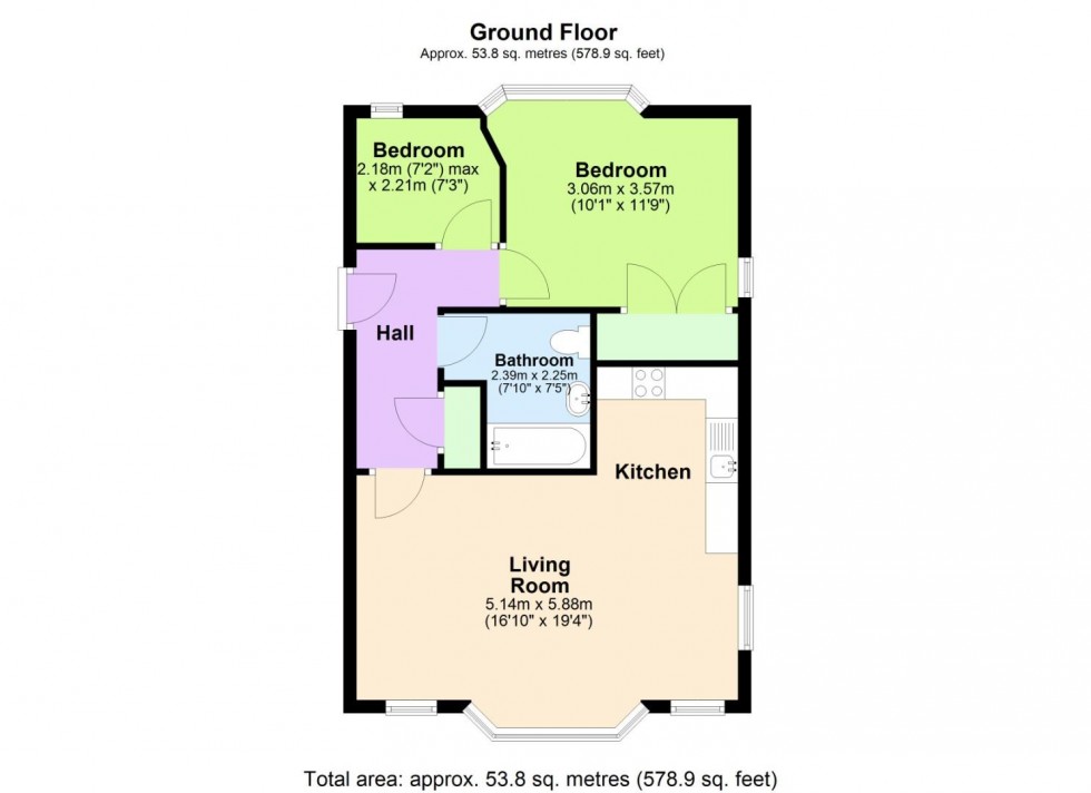 Floorplan for Radcliffe Road, West Bridgford, Nottingham