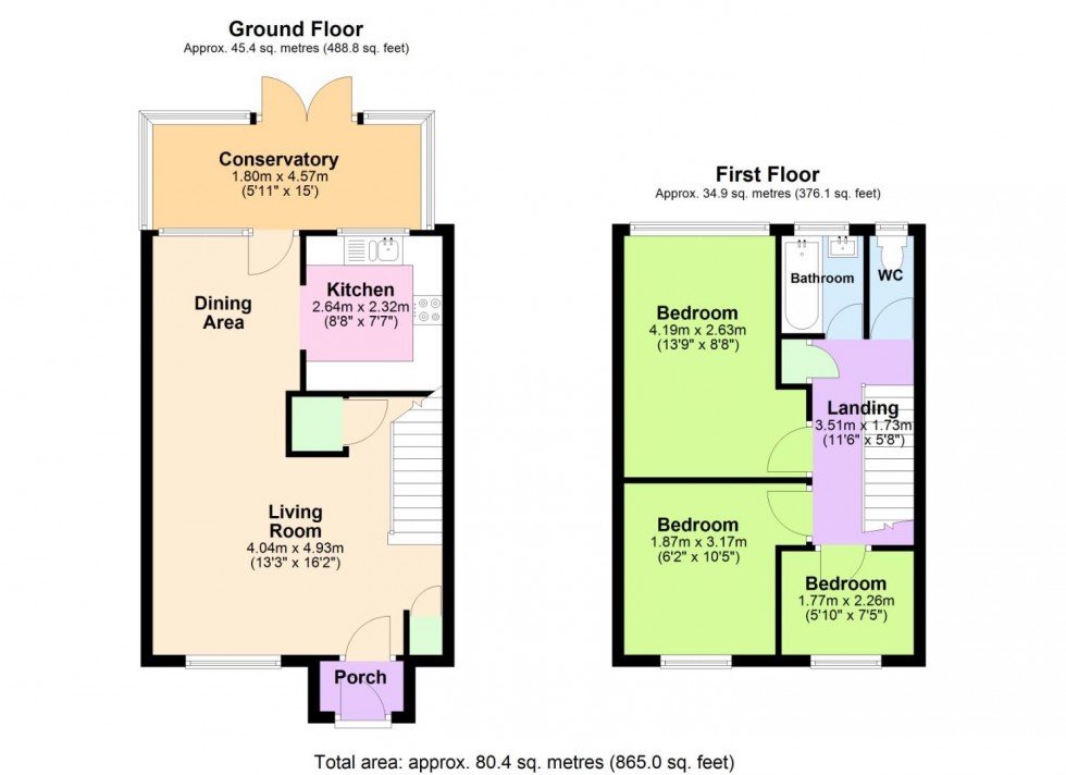 Floorplan for Scarf Walk, Nottingham