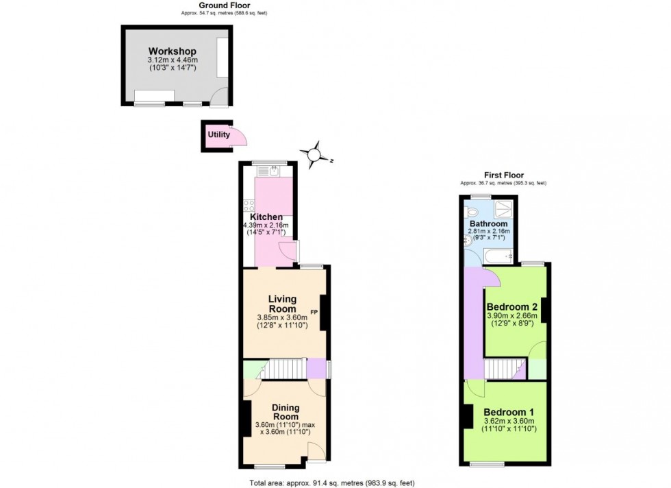 Floorplan for Moira Road, Donisthorpe, Swadlincote